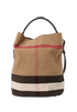 Burberry Ashby, &pound;410, Handbags, Black/Brown/Red/White, Canvas, Back view